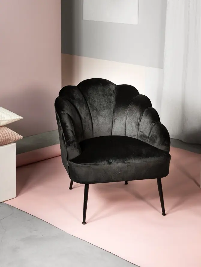 Fotel ARIEL czarny 65x71x76 cm