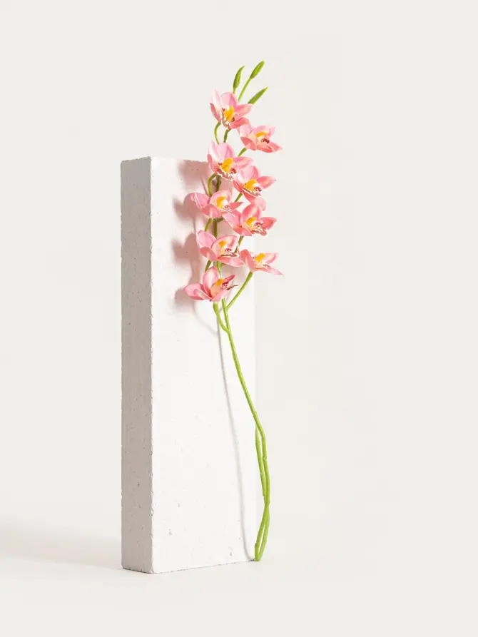 Gałązka sztuczna ORKID orchidea różowa 109 cm
