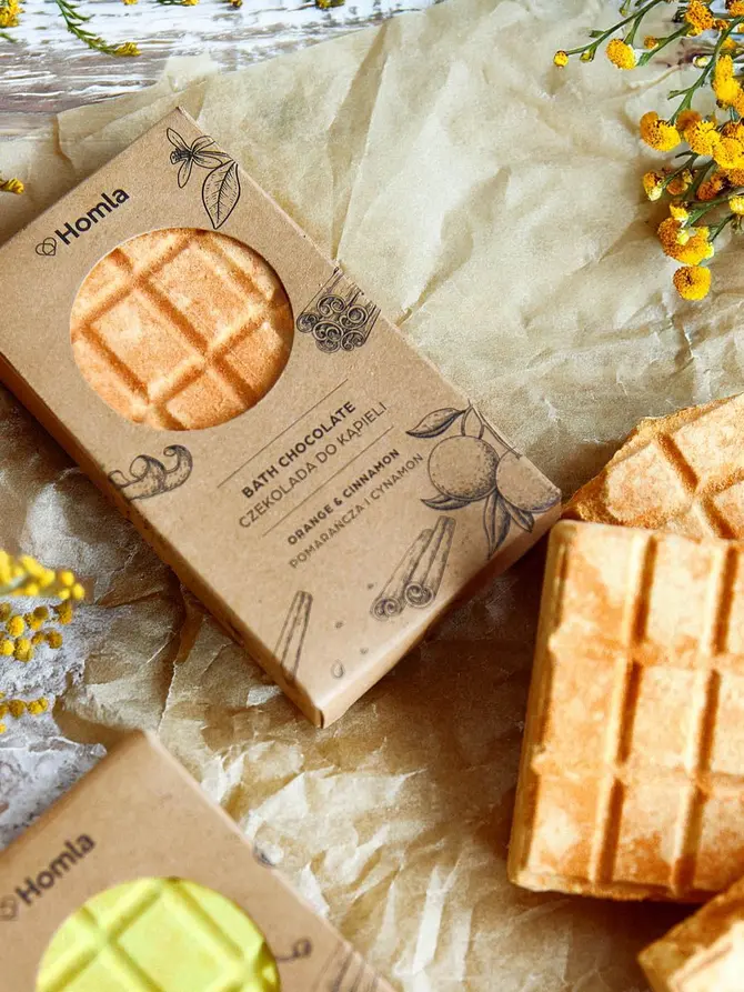 Czekolada musująca Bath chocolate Orange & Cinnamon Pomarańcza i Cynamon 