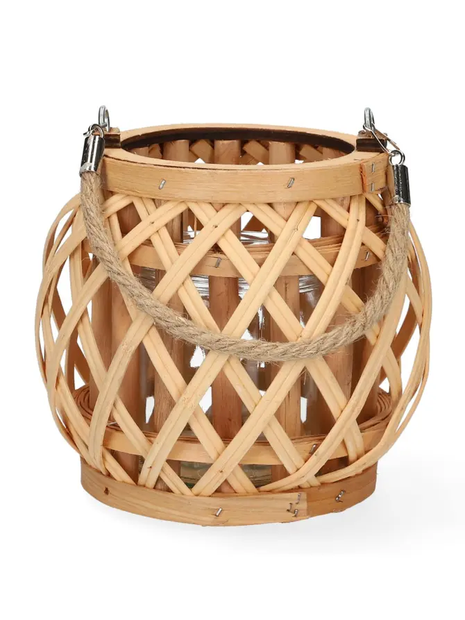 Lampion YAHO pleciony 18x16 cm