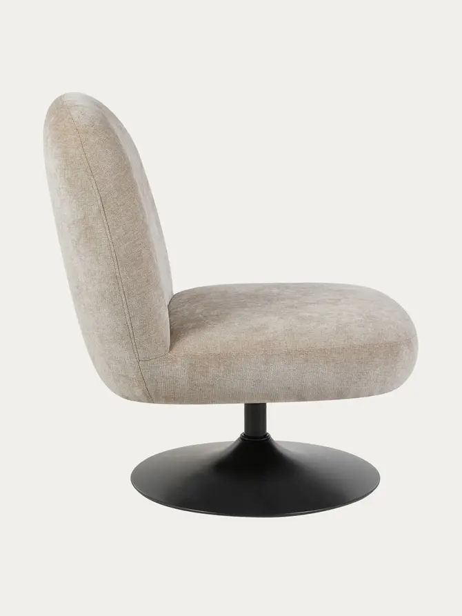 Fotel LIGNERO obrotowy beżowy 61x75,5x84 cm