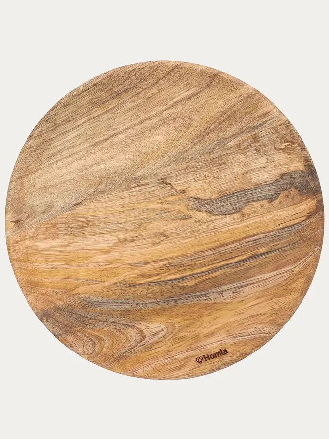 Patera SJAL MANGO drewniana na nóżce 25x7 cm