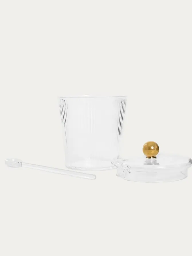 Cukiernica LYNN ze złotą gałką 0,4 l
