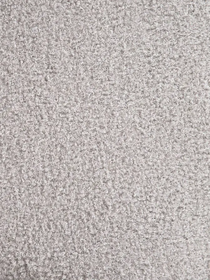 Fotel MOSS TEDDY BOUCLE w tkaninie TEDDY jasnoszary 70x55x95 cm
