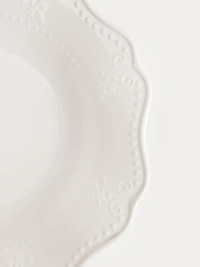 Talerz VISTAL porcelanowy głęboki biały 23 cm