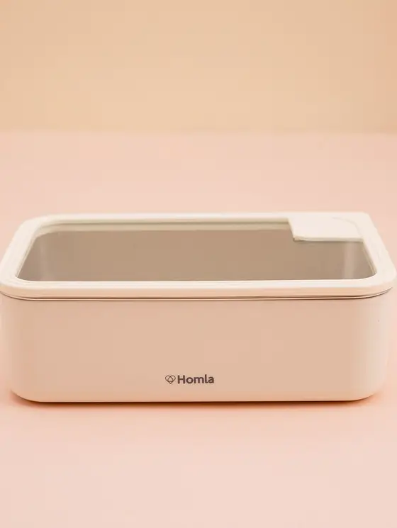 Lunchbox COCOA śmietankowy ze stali nierdzewnej 1400 ml