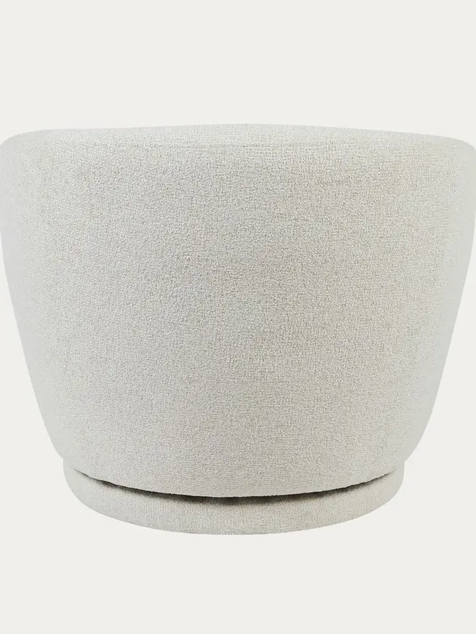 Fotel MARVELLO obrotowy ecru 76x73x66 cm