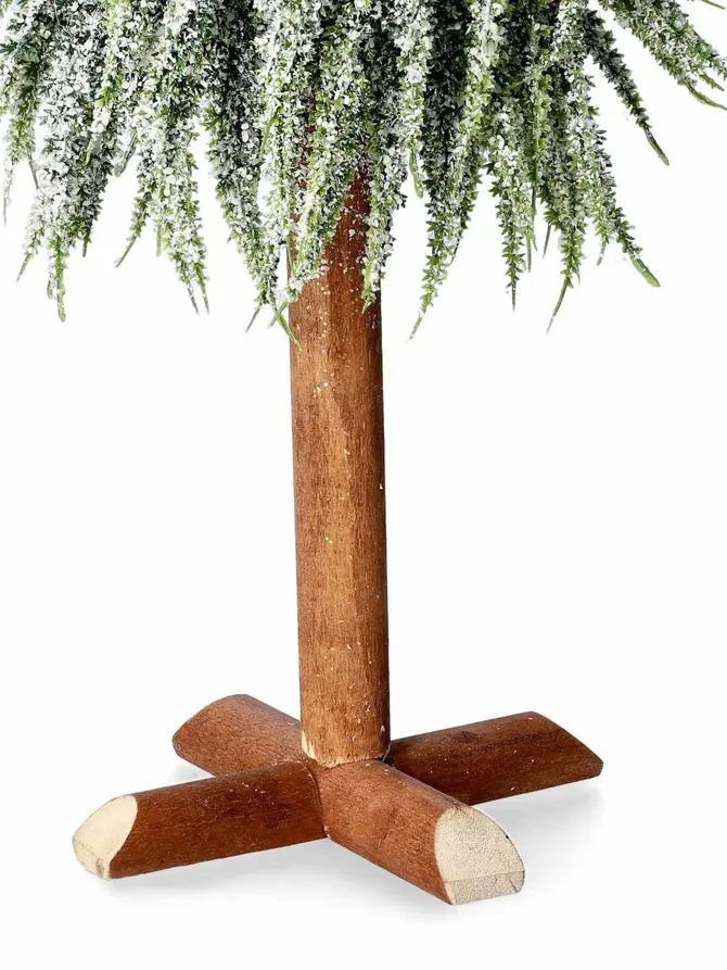 Choinka DULA ośnieżona na pieńku 60 cm