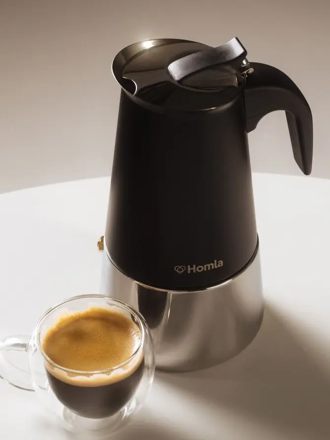 Kawiarka ASTAR MOKKA w kształcie dzbanka czarna 6 cups