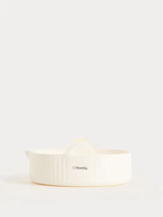 Forma MOLLIS do Air Fryer okrągła śmietankowa 20x8cm