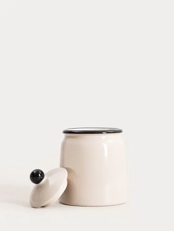 Pojemnik na waciki CHLOE ceramiczny 9,6x12,3 cm