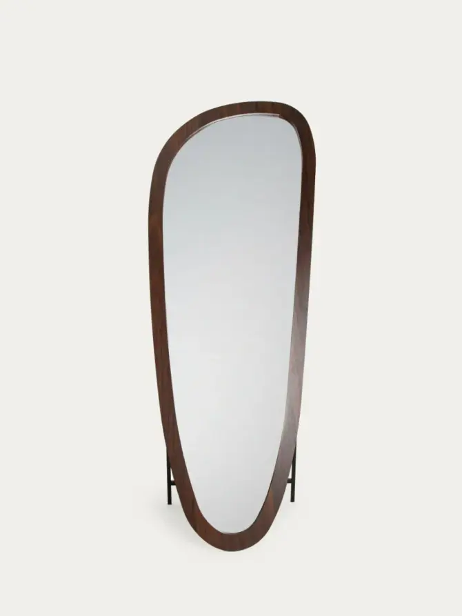 Lustro OREL drewniane nieregularne 60x160 cm