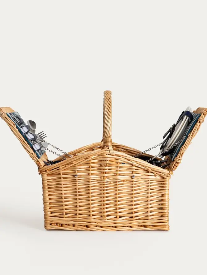 Kosz piknikowy TRIVELLE dwuosobowy 38x27x19cm
