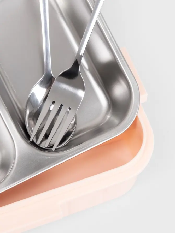 Lunchbox B2 KYOTA 3 elementy różowy 0,75l