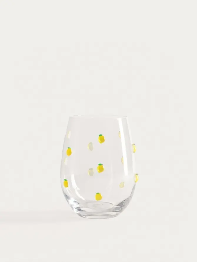 Szklanka ORNARE z elementami cytrynek 0,5 l