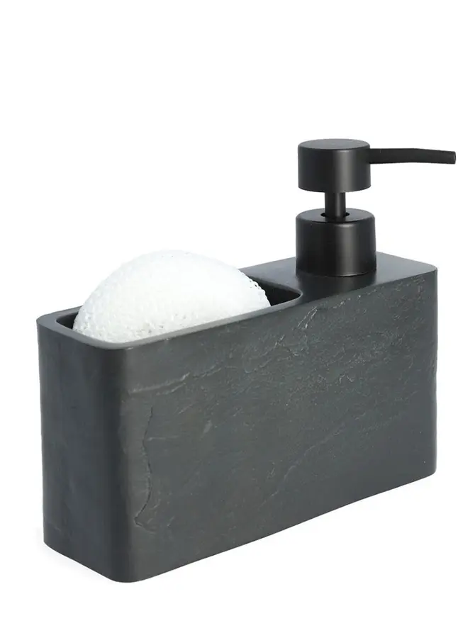 Dozownik TEANA czarny 17x15 cm