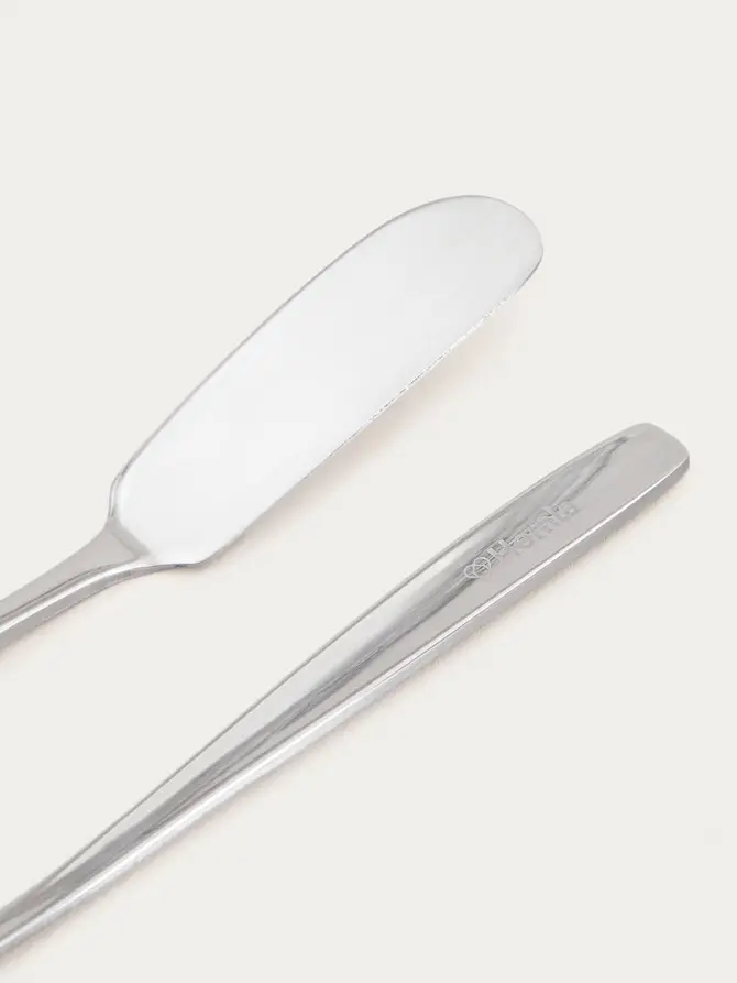 Zestaw nożyków ABELE do masła srebrnych, 17 cm 2 szt.