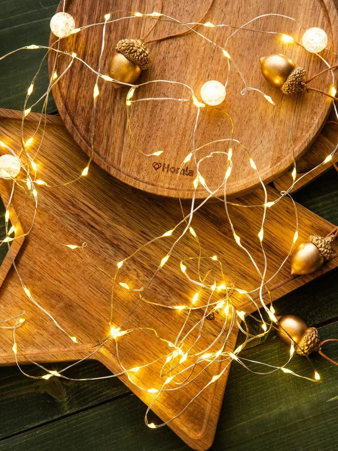 Lampki LUMERE dekoracyjne, światło: ciepła biel 100 LED, 5 m