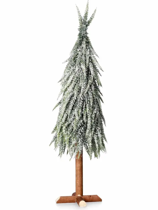 Choinka DULA ośnieżona na pieńku 60 cm