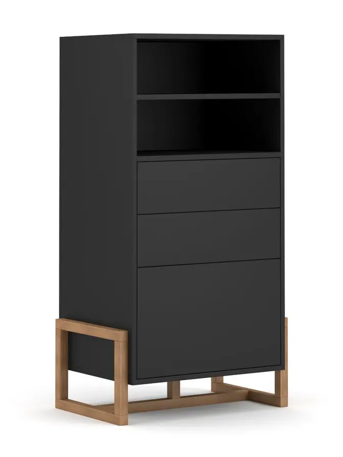 Komoda VARESE! CZARNA 63,4x42x115,7 cm