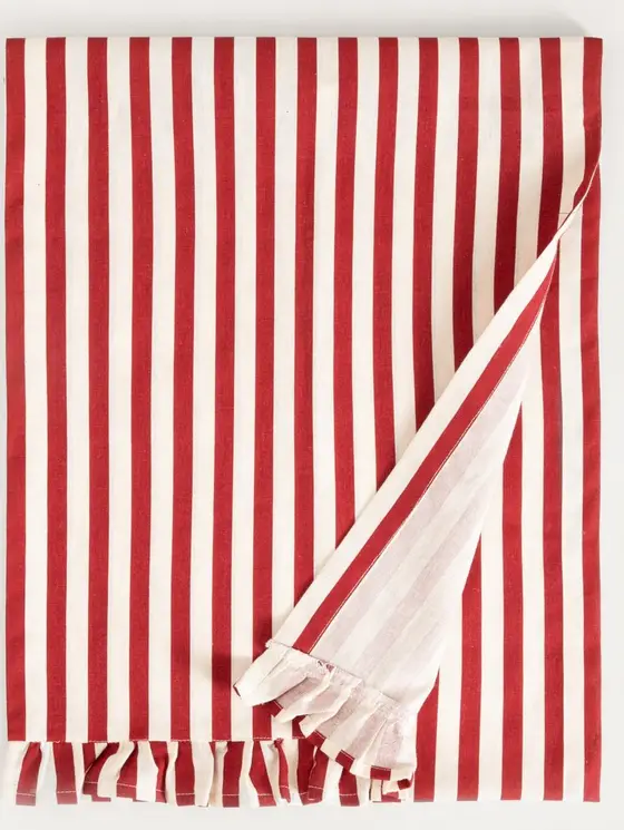 Bieżnik TRUDY bawełniany z falbanką 40x160 cm