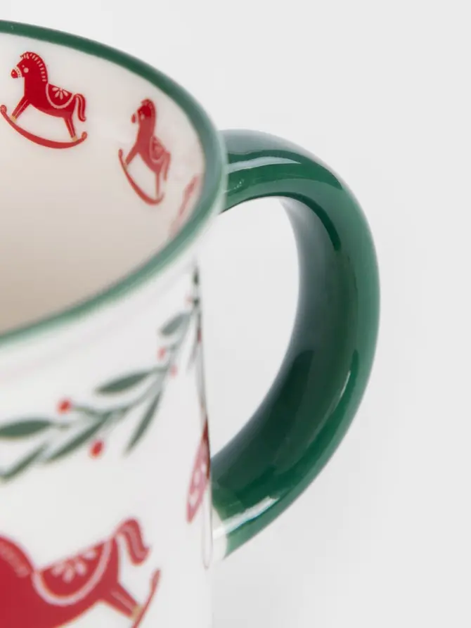 Kubek UNIS z koniem na biegunach i zielonym uchem 0,4 l