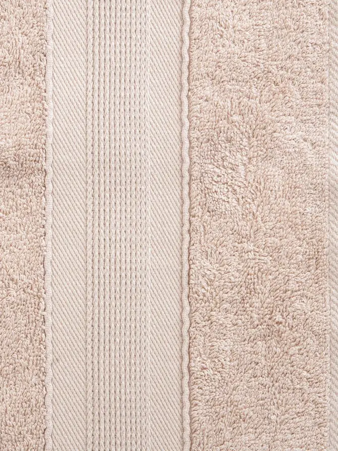Ręcznik BAMBOO beżowy z domieszką bambusa 50x90 cm