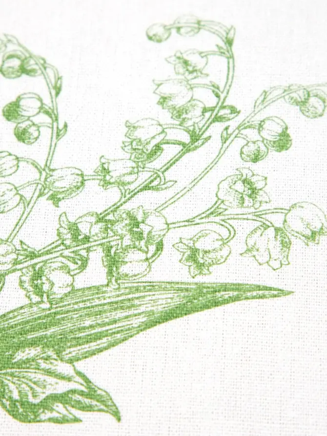 Komplet serwetek 2 szt. LILY OF THE VALLEY z konwaliowym wzorem 40x40 cm