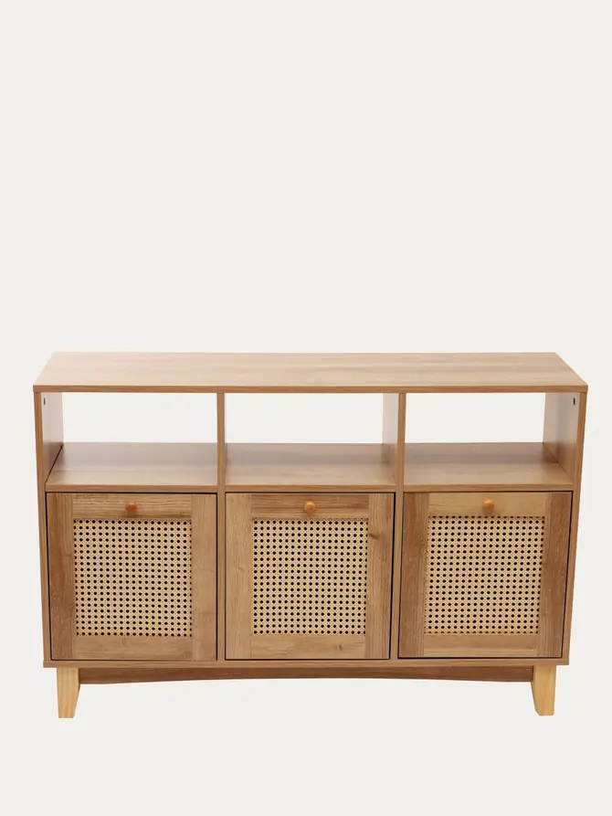 Komoda NOTTO z rattanem 110x35x72 cm