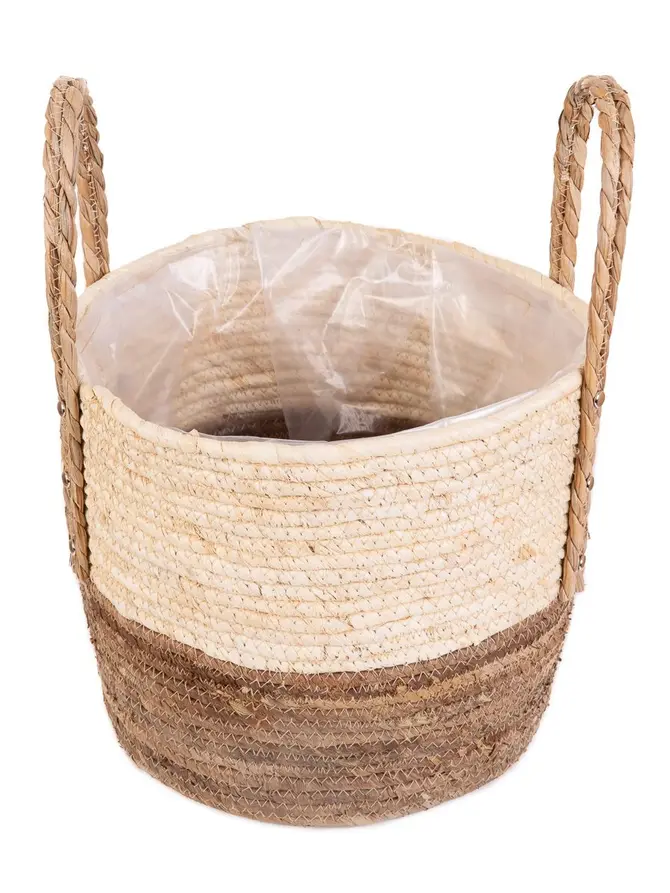 Osłonka na doniczkę KOES naturalna 32x28x28 cm