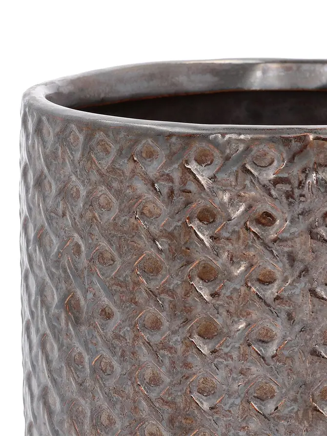 Osłonka RATTAN z motywem rattanu czarna 16x14.5