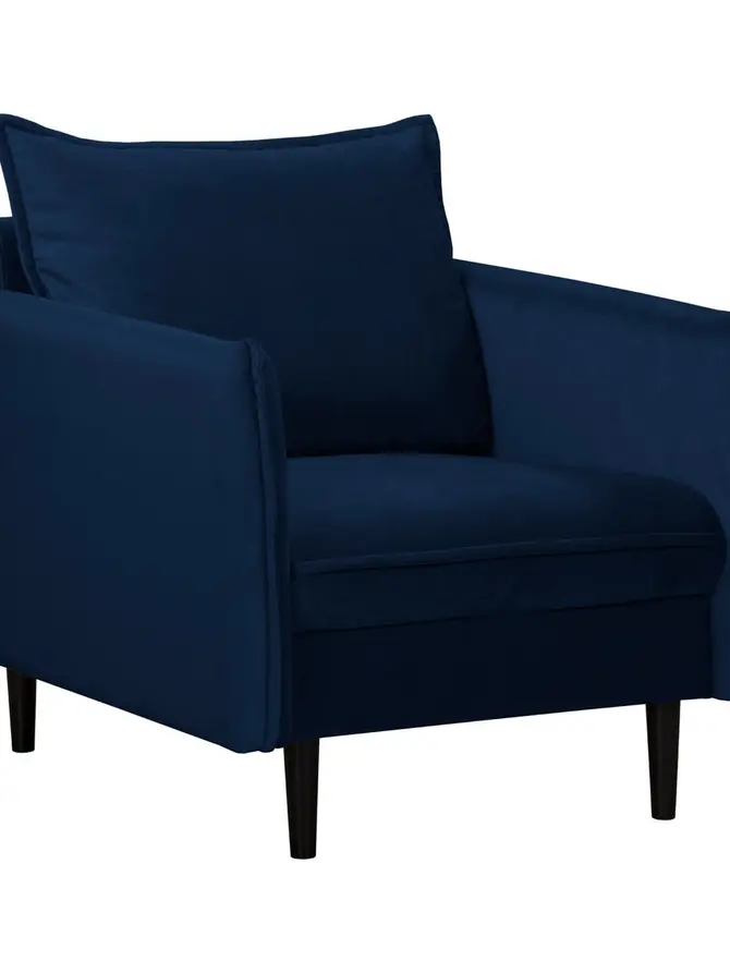 Fotel RUGG Fotel granatowy 99x86x91 cm