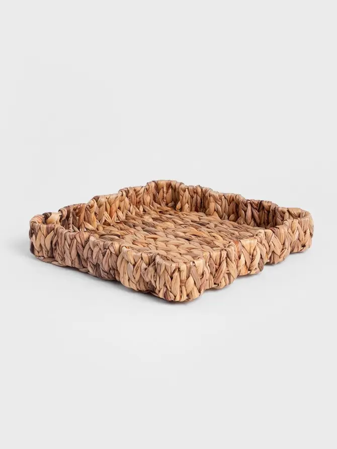 Taca dekoracyjna HYACINTH z hiacyntu wodnego 33x33x5,5 cm