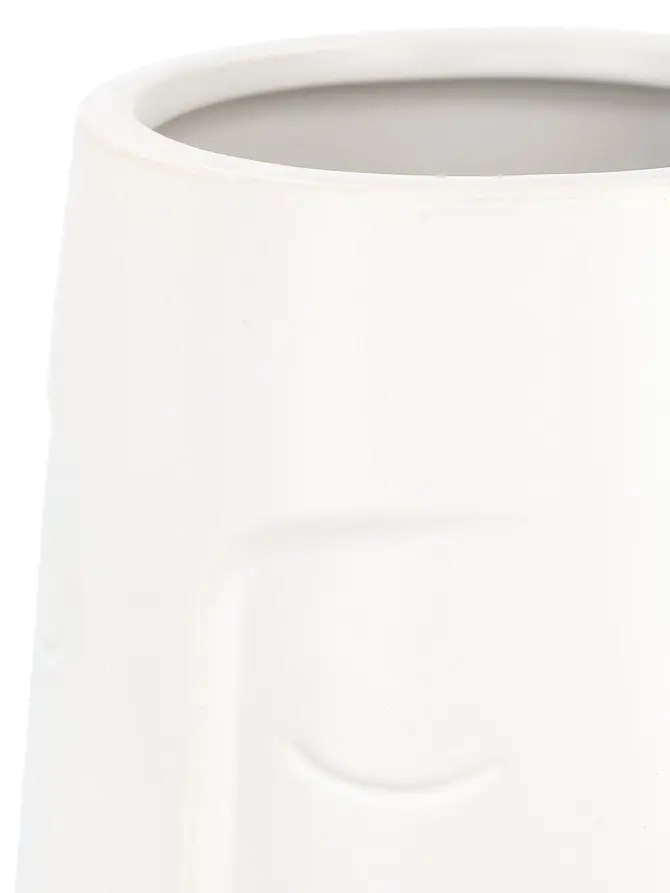 Wazon CERGY ceramiczny biały 13,5x26 cm