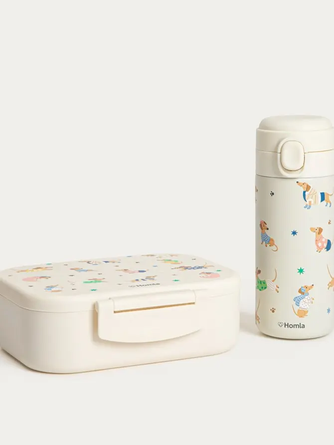 Zestaw śniadaniowy BITEA lunchbox z termosem w jamniki 2 el.