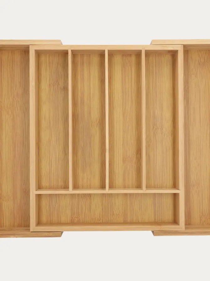 Wkład BAMBOU do szuflady regulowany na sztućce 37x31 cm