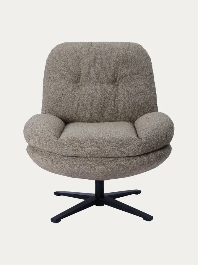 Fotel LUNARO obrotowy zielony 76x83x91 cm