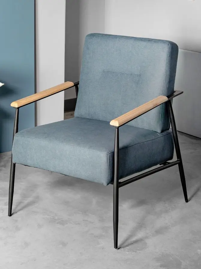 Fotel VELUDO denim 71x70x83 cm