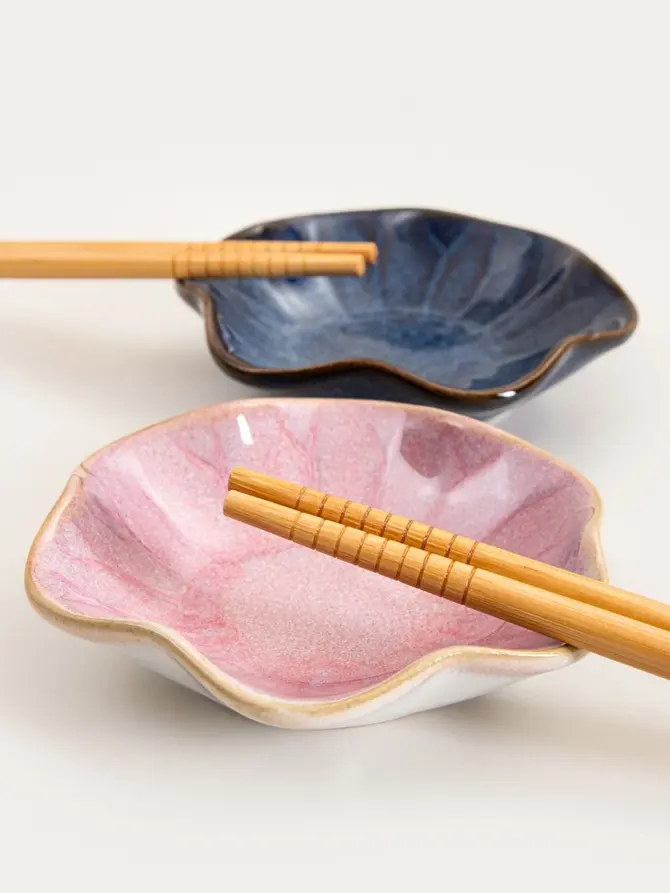 Zestaw SAKURA do sushi różowy w kształcie kwiatka 6 el.