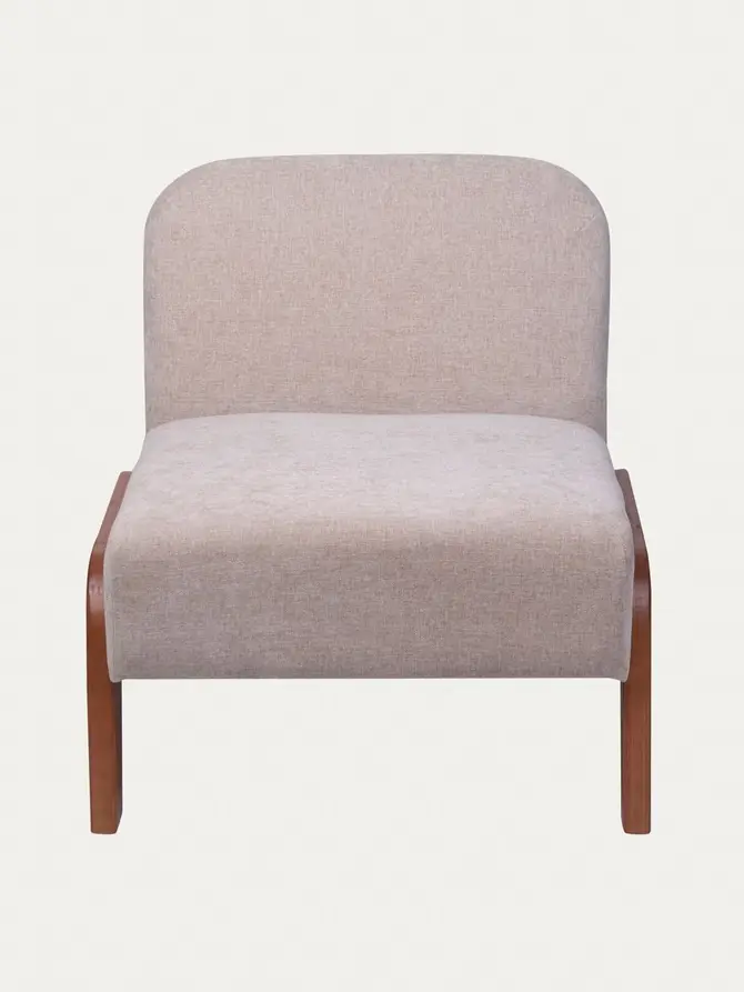 Fotel LUSENTO beżowy 66x72x72 cm