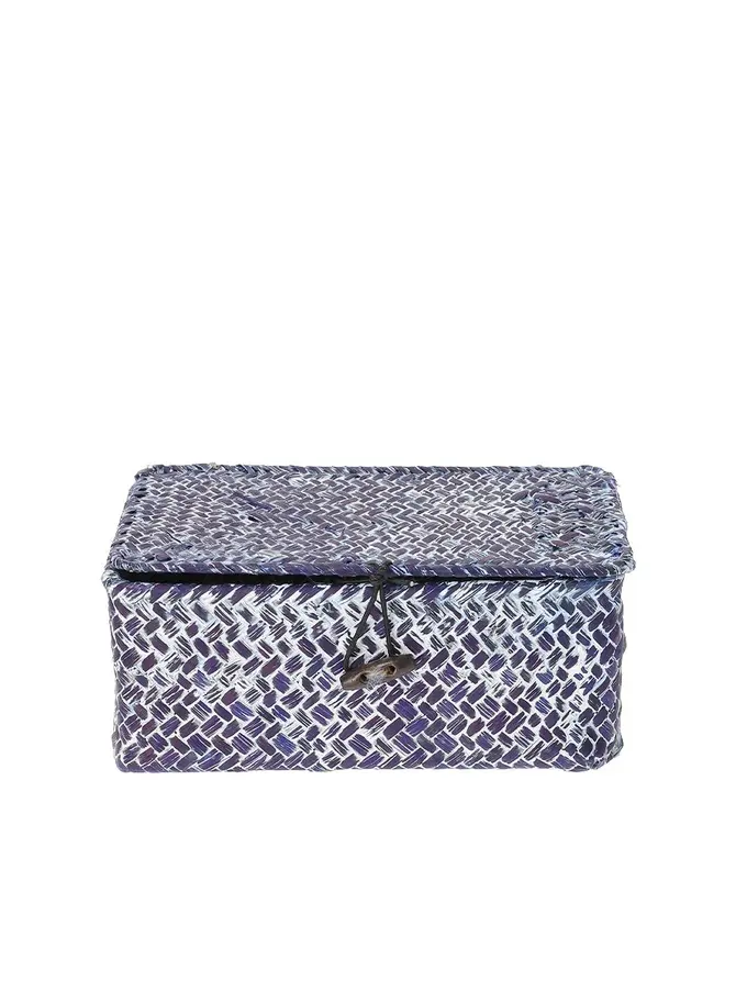 Szkatułka TALULAH granatowa 20x12x8 cm