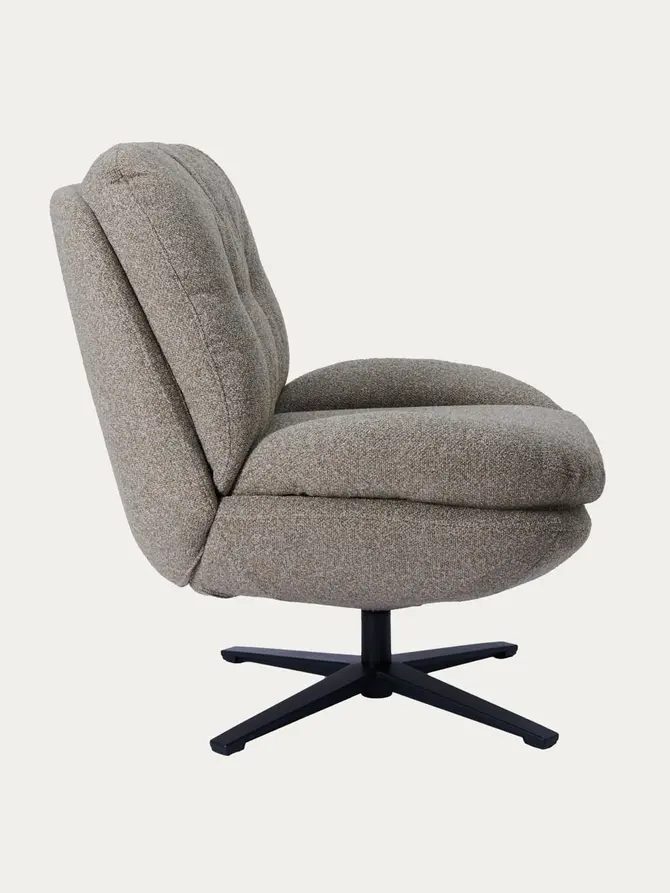 Fotel LUNARO obrotowy zielony 76x83x91 cm