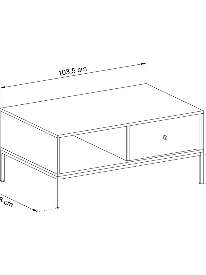 Szafka RTV MONO! bordowa 103,5x46,2x68 cm