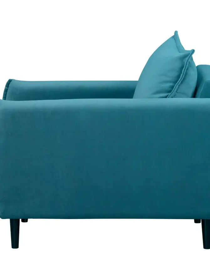 Fotel RUGG Fotel turkusowy 99x86x91 cm