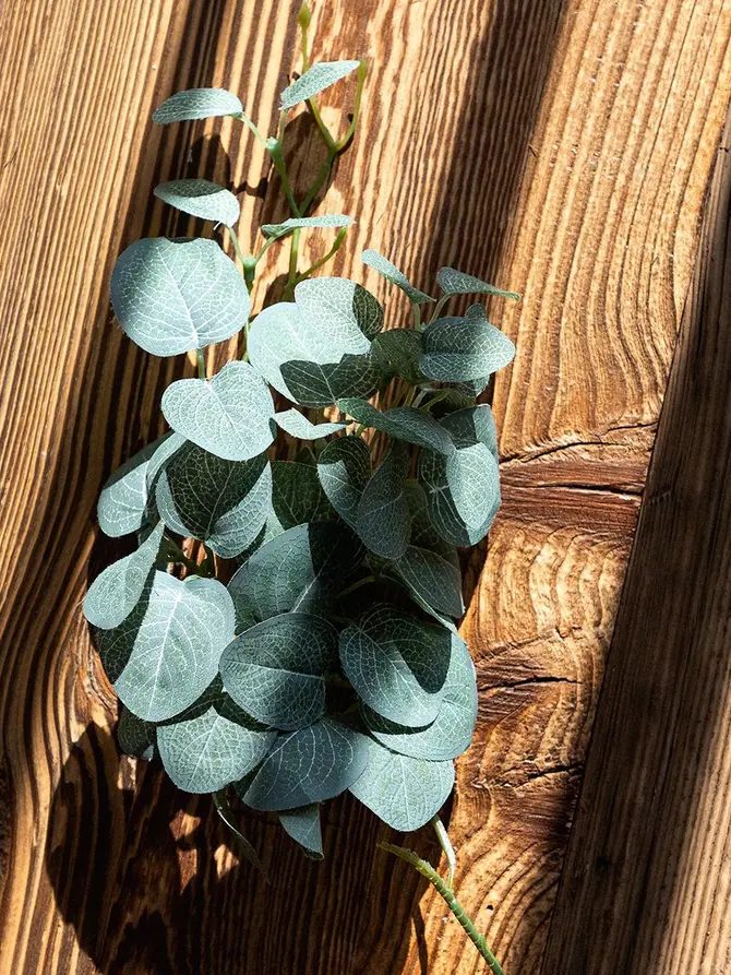 Gałązka sztuczna EUCALYPTUS zielona 102 CM