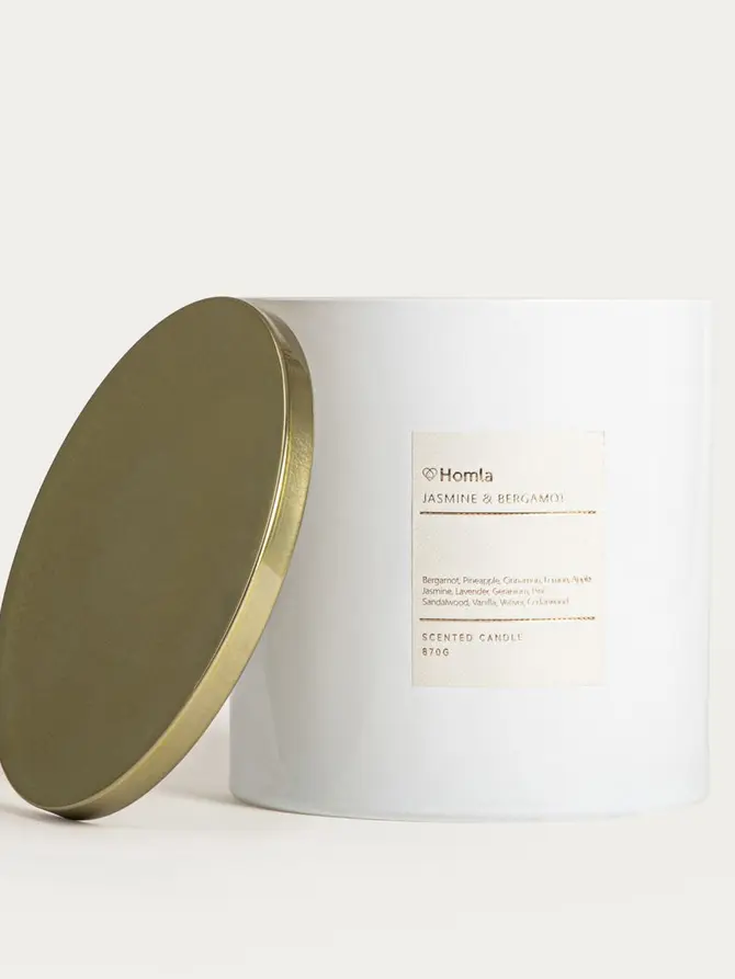 Świeca zapachowa VELUMA Jasmine&Bergamot 870 g