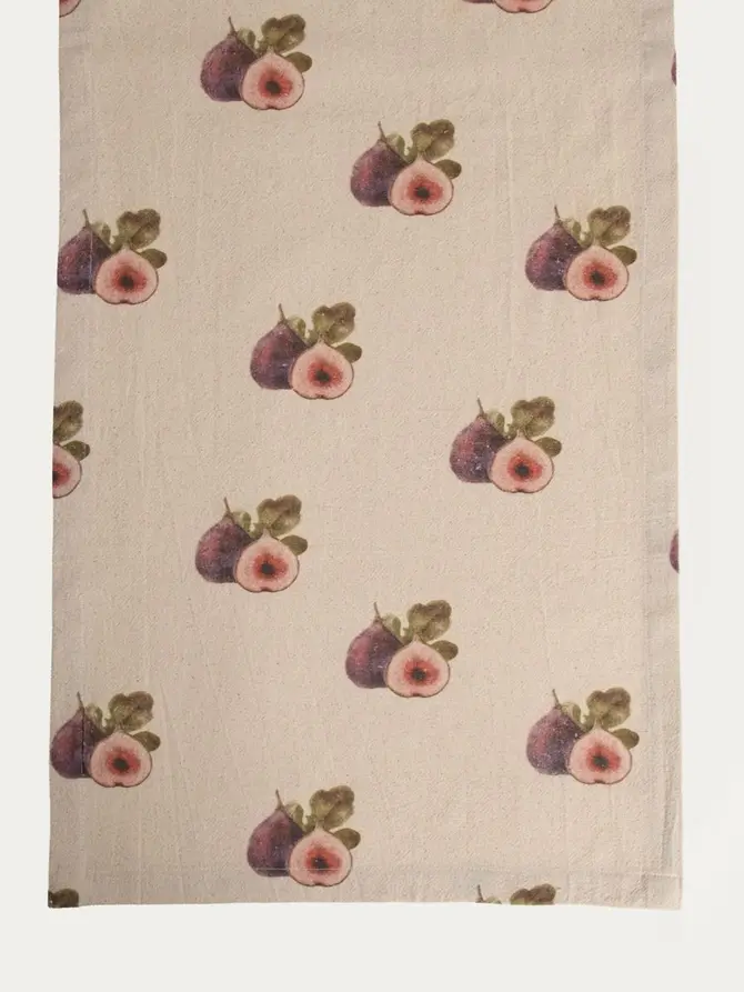 Bieżnik AMBRA bawełniany z figowym wzorem 40x160 cm