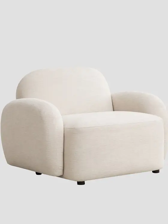 Fotel HELMI ecru 108x87x73 cm