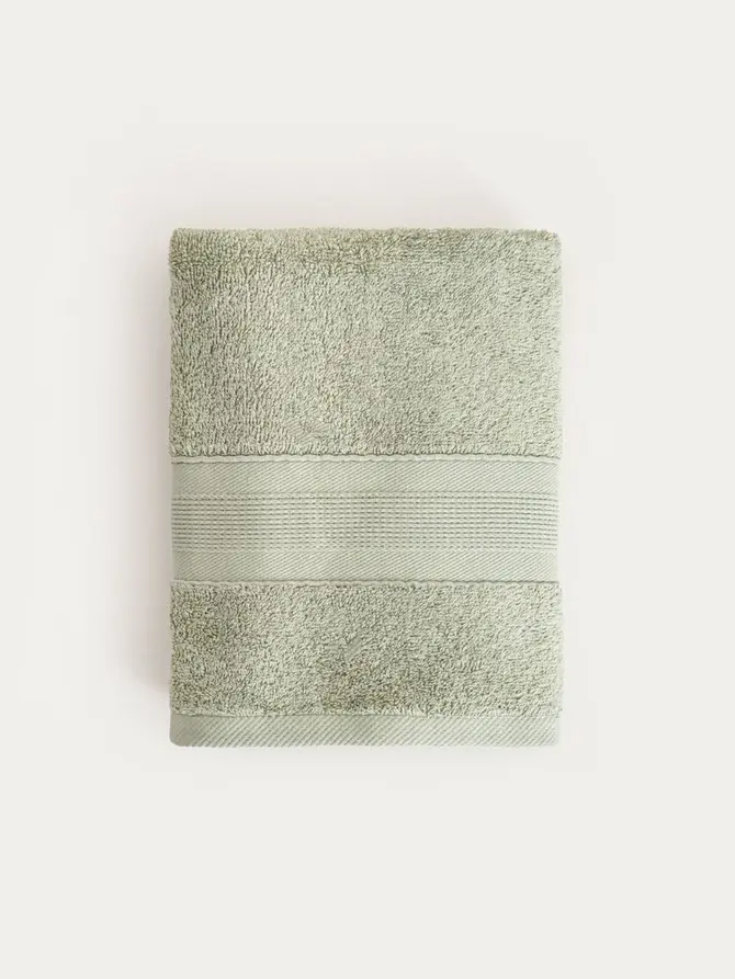 Ręcznik BAMBOO pistacjowy z domieszką bambusa 50x90 cm