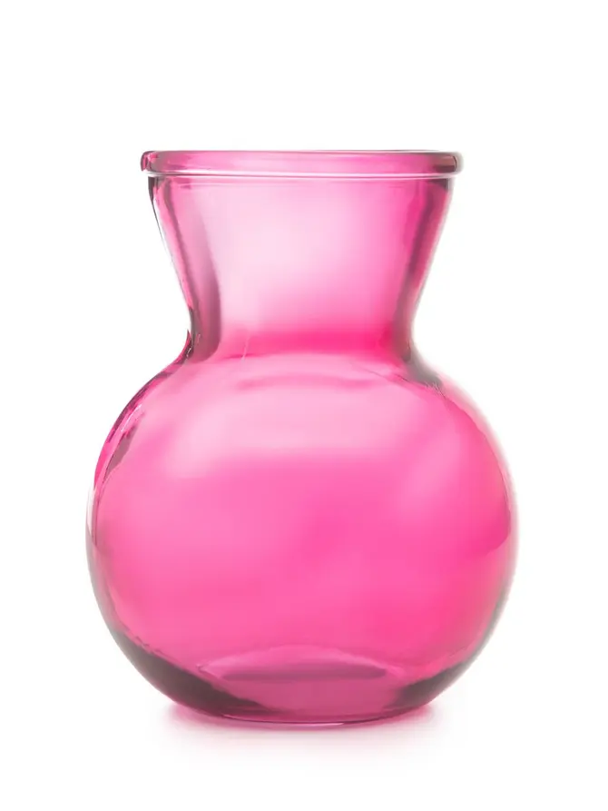 Wazon BROSA szklany fuksjowy 18x14 cm